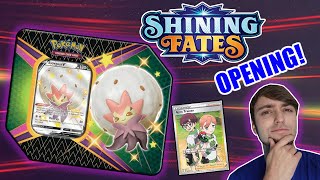 SHINING FATES ELDEGOSS V TIN OPENING | THE TINS HAVE THE BEST POKEMON PULL RATES