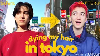 i dyed my hair in tokyo, japan (shibuya, hair show, high school, koreatown, harajuku, etc)