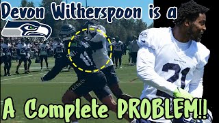 Seahawks Study: Rook CB Devon Witherspoon a COMPLETE PROBLEM! | Buzzin' like a Four Loko in camp