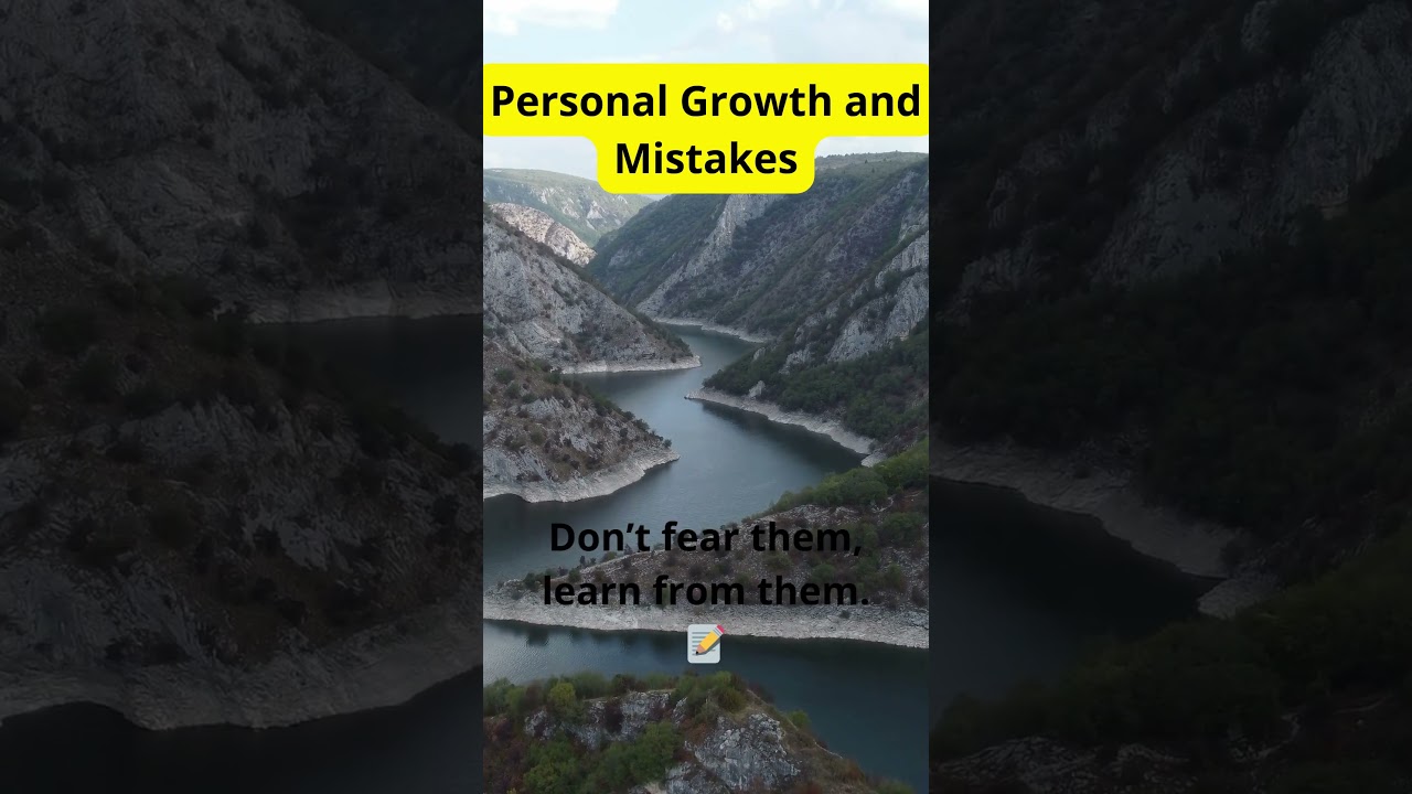 "The Secret to Growth: Learning from Mistakes!" 
