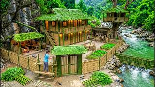 230 Days Building A Bamboo Fence To Protect Forest Farm And Completing New Bamboo Entrance Gate