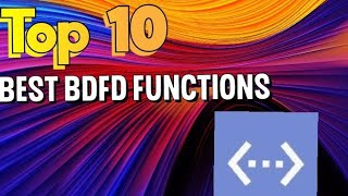 Top 10 Best BDFD Functions