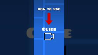 How To Use The Guide Camera Trigger 🥶 #gd #geometrydash