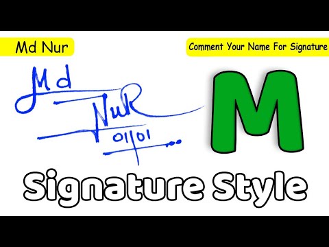 ✔️ Md Nur Name Signature Style Request Done