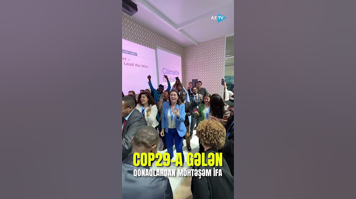 COP29-a gələn qonaqlardan MÖHTƏŞƏM İFA
