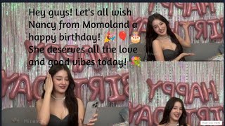 Momoland Nancy Birthday 2024 April 13 celebration going on