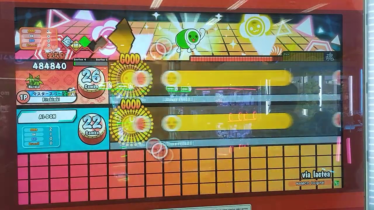 Taiko no Tatsujin(太鼓の達人)-via lactea Normal(AI Battle)
