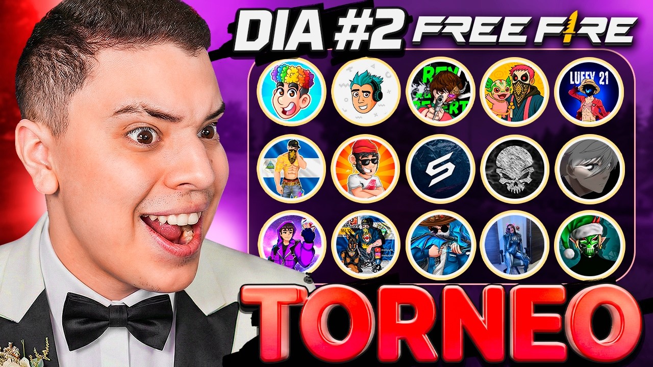 DIA 2: ¡TORNEO DE YOUTUBERS DE FREE FIRE ! ❤️🔥 *DUOS POR SIEMPRE* 🔥❤️ LUAY - ALAK - SATANA- AMBARLYX