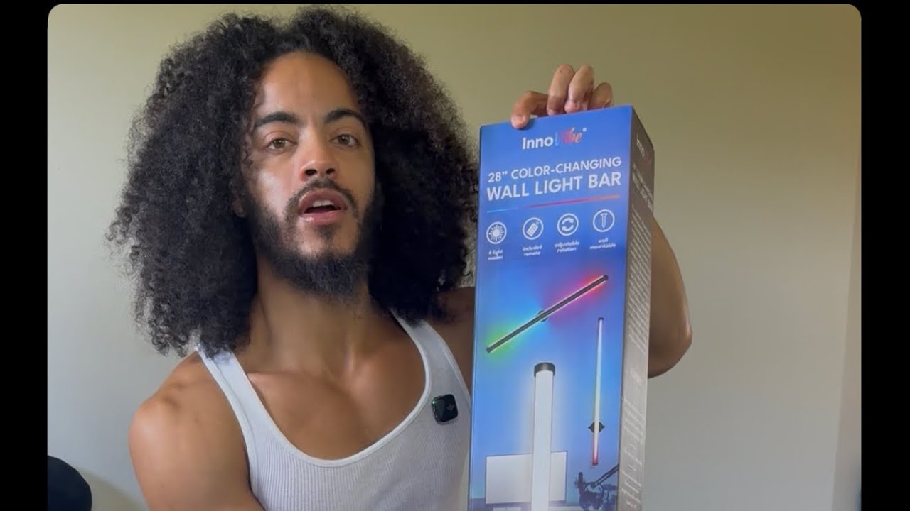 InnoVibe 28” Color-Changing Wall Light Bar Unboxing & Reviewing 🪩