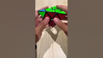 Funny way to solve tip on Pyraminx Rubik’s Cube #shorts #rubikscube