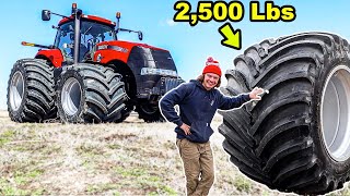 Installing The LARGEST Tractor Tires In The World!