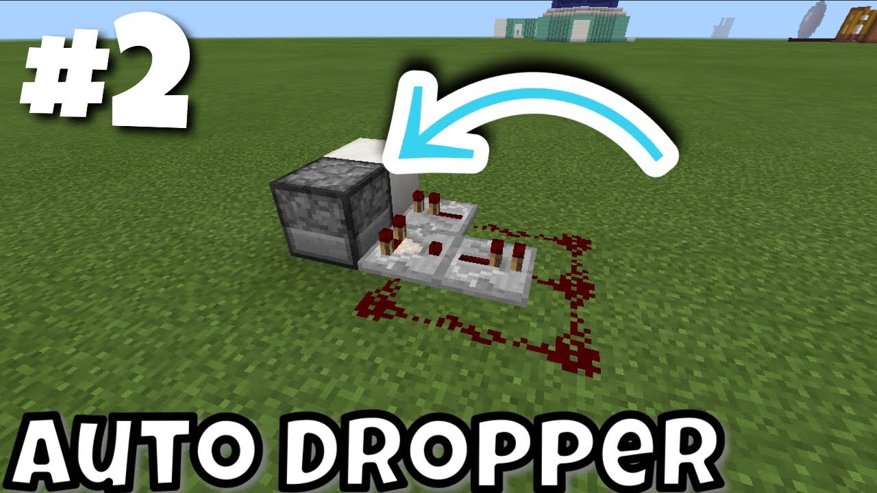 How To Make A Automatic Dropper Dispenser Minecraft Pe Youtube