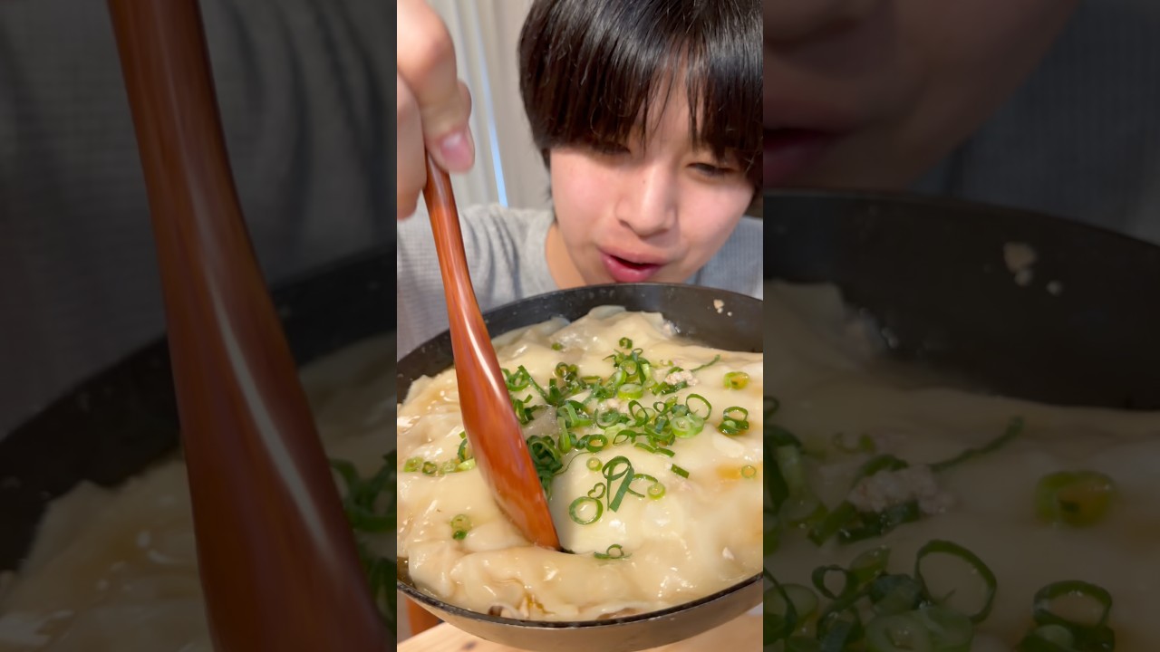 フライパンで簡単包まない小籠包が美味すぎて優勝した動画