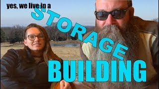 We live in a STORAGE BUILDING from a shed to a family home tiny house living build for large family