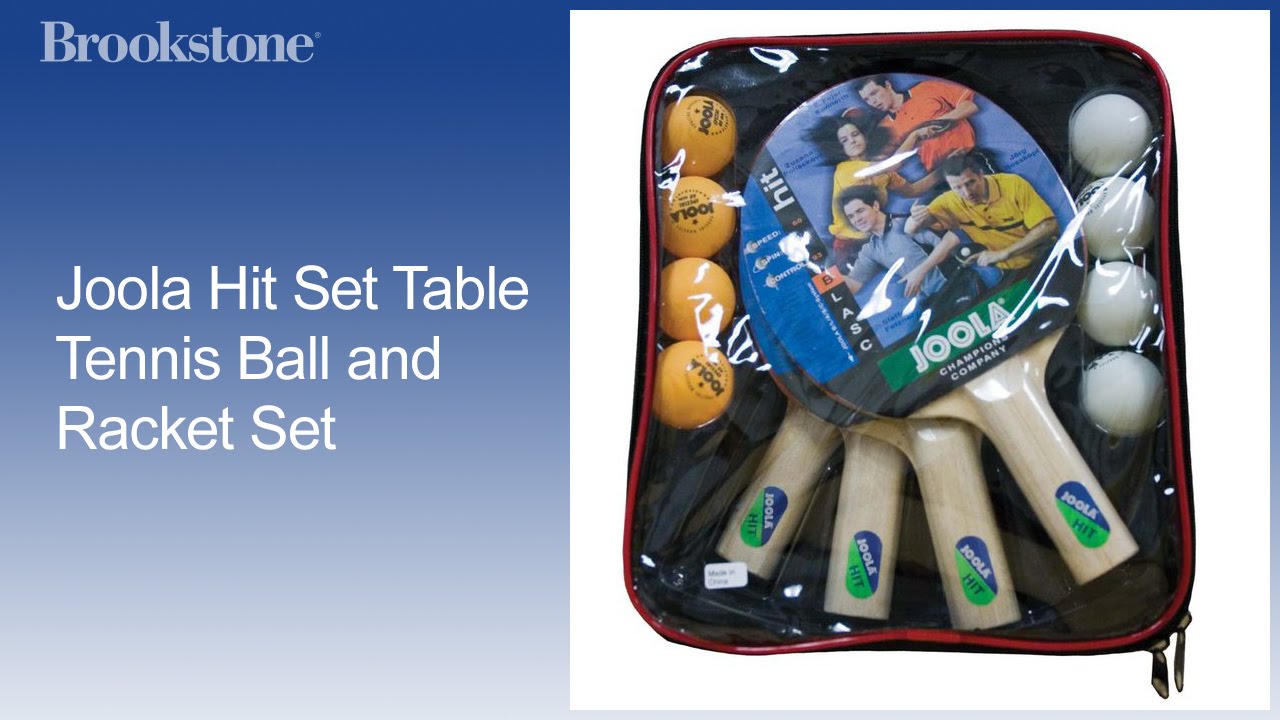 Joola Hit Set Table Tennis Ball and Racket Set YouTube