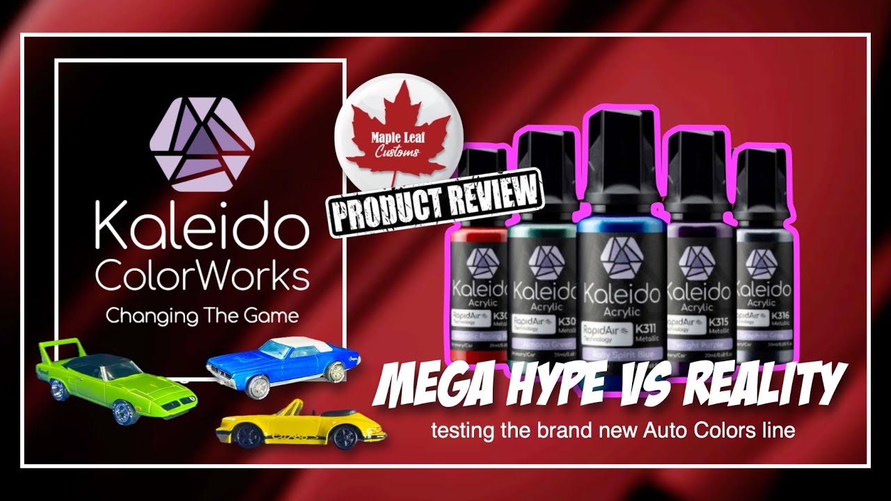 Краски Kaleido ColorWorks | Тестирование и обзор набора Auto Colors из 24 цветов
