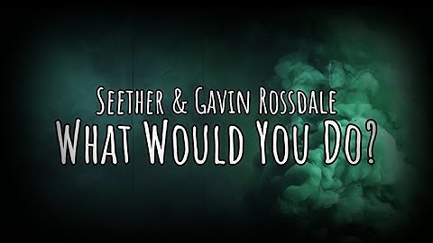 Seether (feat. Gavin Rossdale) - What Would You Do? (Lyric Video)