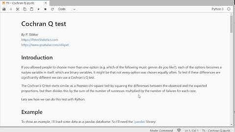 Python - Cochran Q test