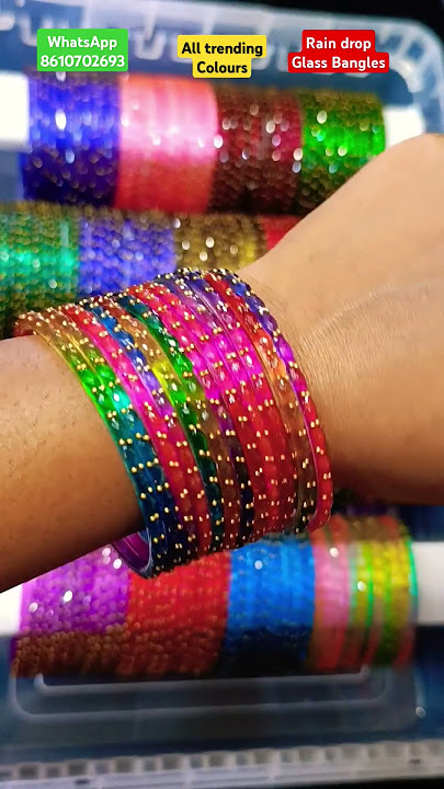 Rain drop கண்ணாடி வளையல்#trending#impon#onegram#bangles#wholesale#fashion#jewellery#lowprice#song