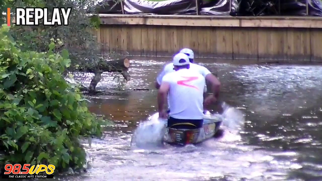 AuSable Canoe Marathon Sprint 2017 - Steve Lajoie - Guillaume Blais - Fastest Sprint - Broken Paddle