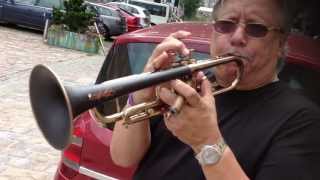 Skip Martin-Arturo Sandoval playing my signature trumpet without mouthpiece!!!!!!!
