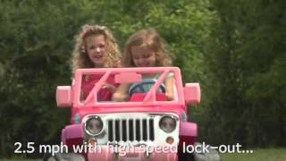 Power Wheels Barbie Jammin Jeep Wrangler Carro Electronico