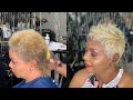 Relaxer Free Pixie cut and color