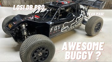 Losi DB PRO buggy 3s running/bash video and brief review