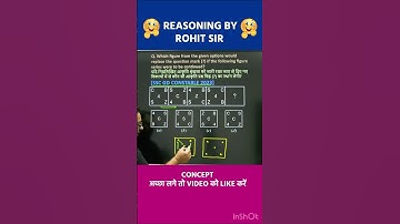 🔥FIGURE SERIES | NON VERBAL REASONING | REASONING BY ROHIT SIR | #shorts #ssc #sscgd #radianmensa