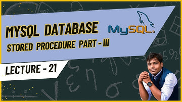 SQL lecture - 21 | Stored Procedure Part - III | NMD Pvt Ltd