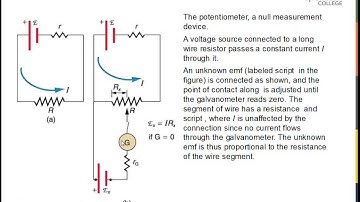 Voltmeters Ammeters Null Measurements