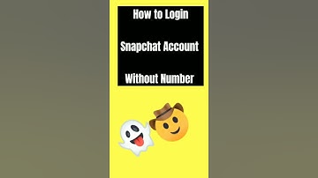 How to Login Snapchat Account Without Mobile Number || #shorts