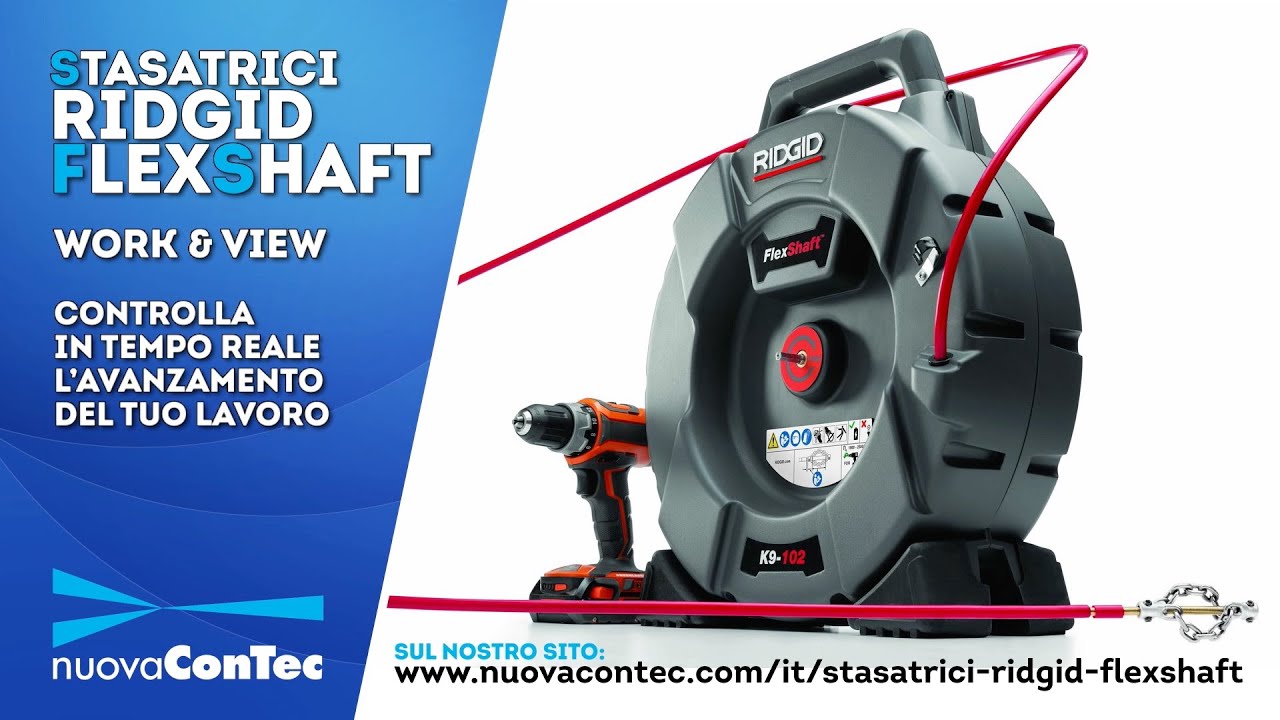 Nuova Contec Stasatrici Ridgid FlexShaft YouTube