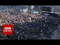 Thousands attend tommy robinson bbc demo  bbc news