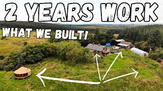 Year 2. Everything we built on our Land Homestead TIMELAPSE