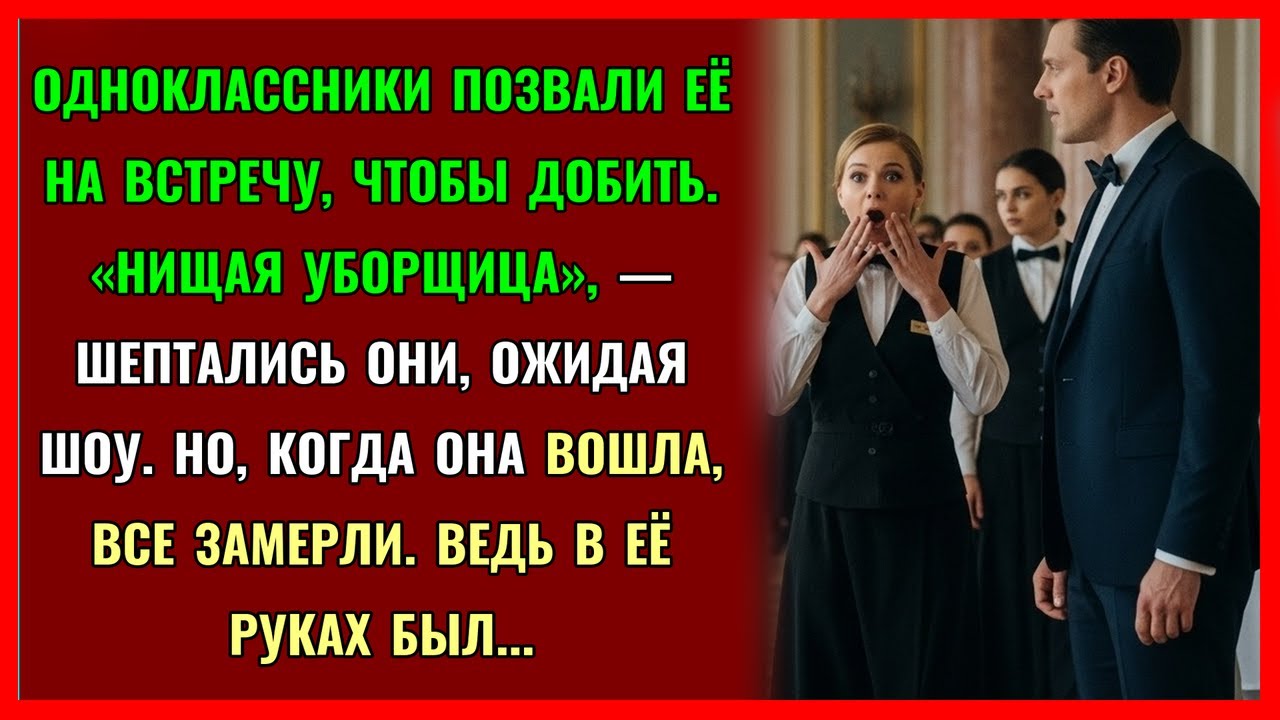 Одноклассники собрались ПОСМЕЯТЬСЯ над ней спустя 25 лет. Но когда дверь открылась, все ОНЕМЕЛИ...