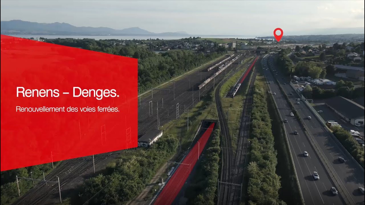 Renens – Denges: renouvellement des voies ferrées.