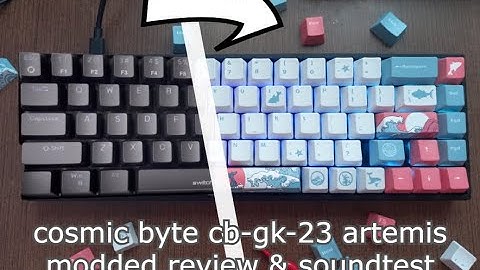 cosmic byte cb-gk-23 artemis modded review  ( Sound test & all RGB effects )