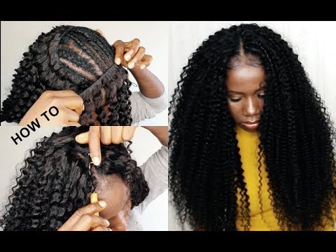 How To Crochet Method On Sew In Weave No Leave Out Tutorial For Beginners Youtube