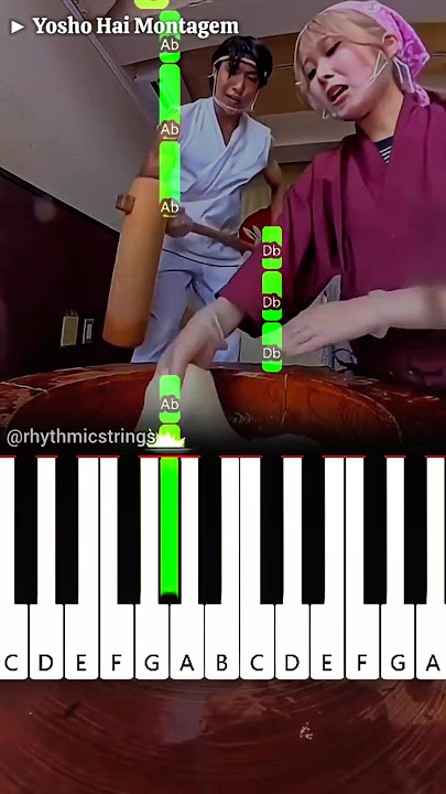 Yosho Hai Montagem | Easy Piano Tutorial for beginners #shorts #trending