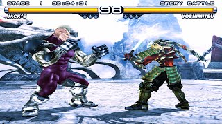 Jack 5 vs Yoshimitsu (Hardest) Tekken 5.