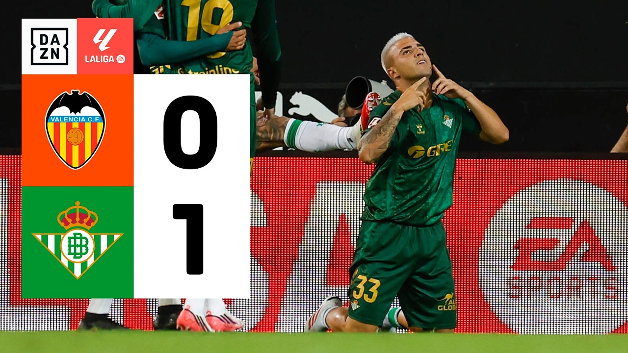 Resumen: Valencia CF vs Real Betis (0-1) | Resumen y goles | Highlights LALIGA EA SPORTS