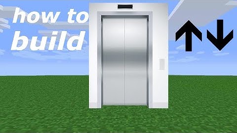 How to build a elevator (no command block)