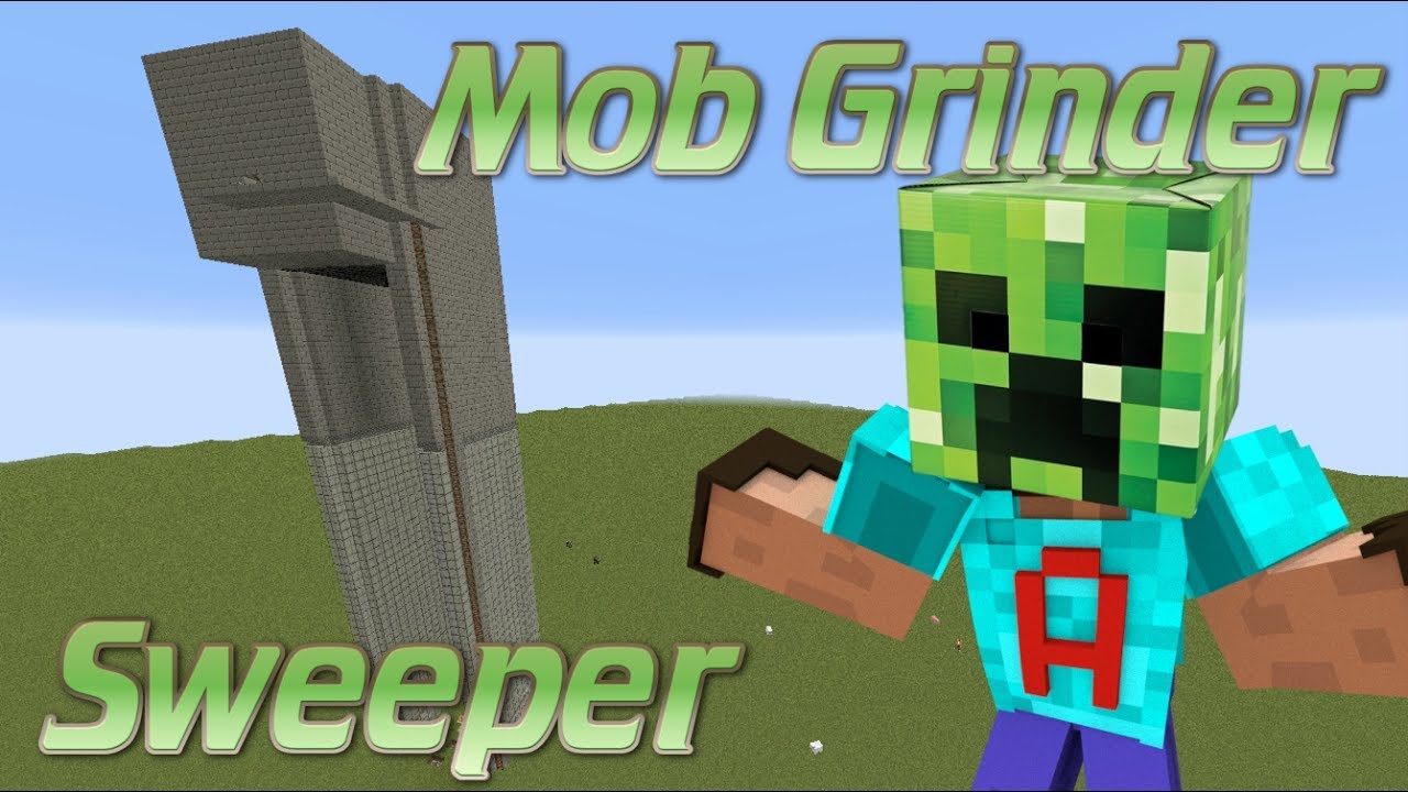 Mob Grinder Schematic, How To Make A Mob Farm With No Water Sweeper Mob Farm Tutorial Minecraft Tutorial, Mob Grinder Schematic