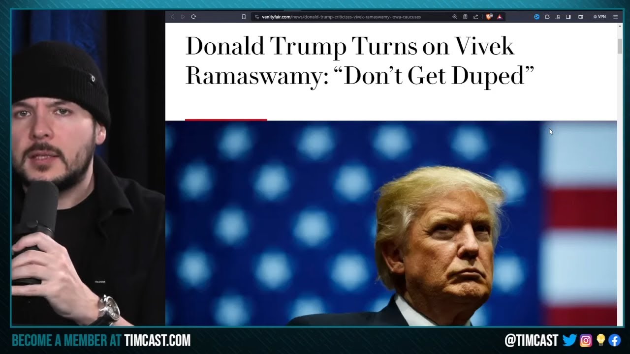 Trump SLAMS Vivek Ramaswamy as NOT MAGA, Supporters call Vivek Fans GRIFTERS, Iowa Caucus IS TODAY