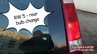 Opel Meriva rear light repair/change