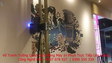 Vẽ quán cafe Đơn giản Độc Đáo - Highland Coffee