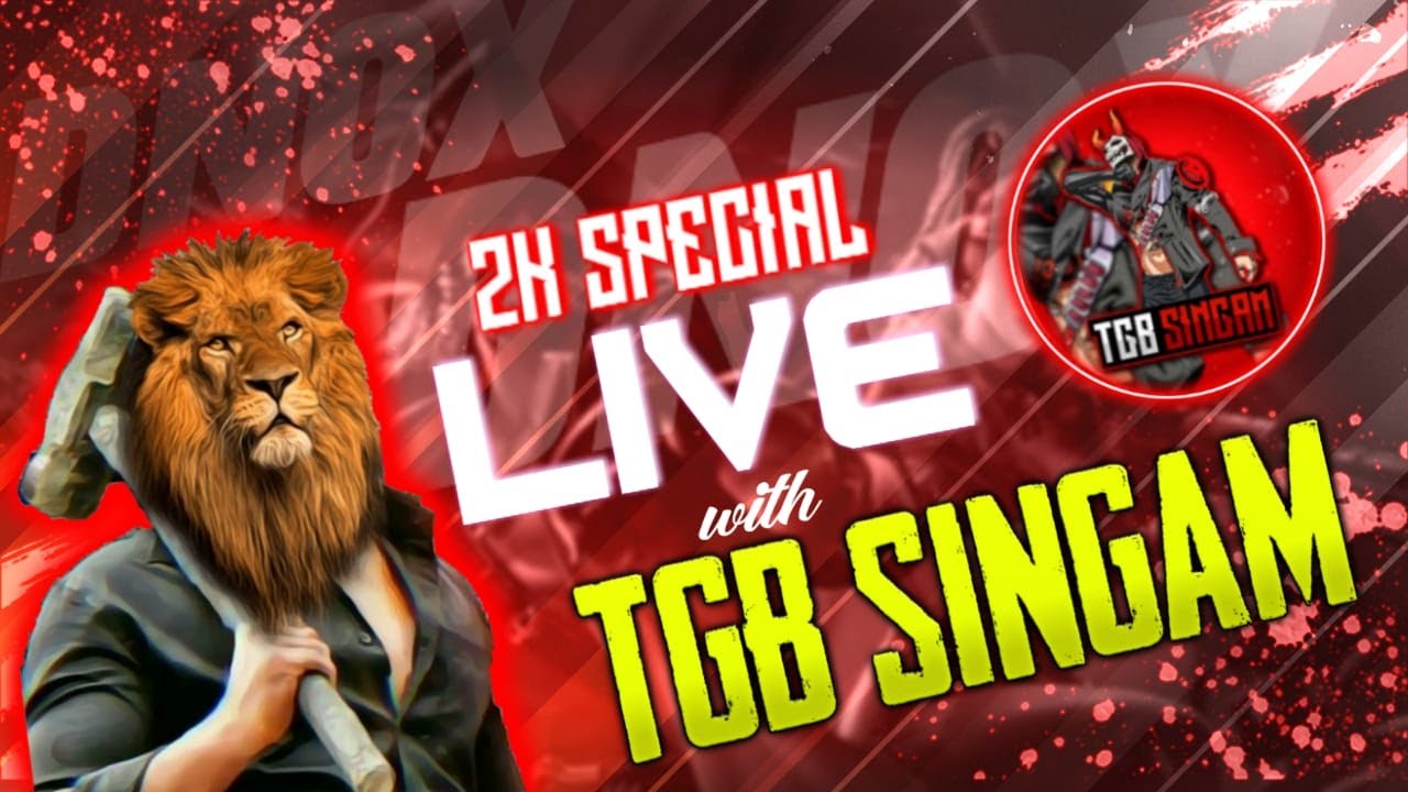 FREE FIRE LIVE STREAM WITH TGB SINGAM