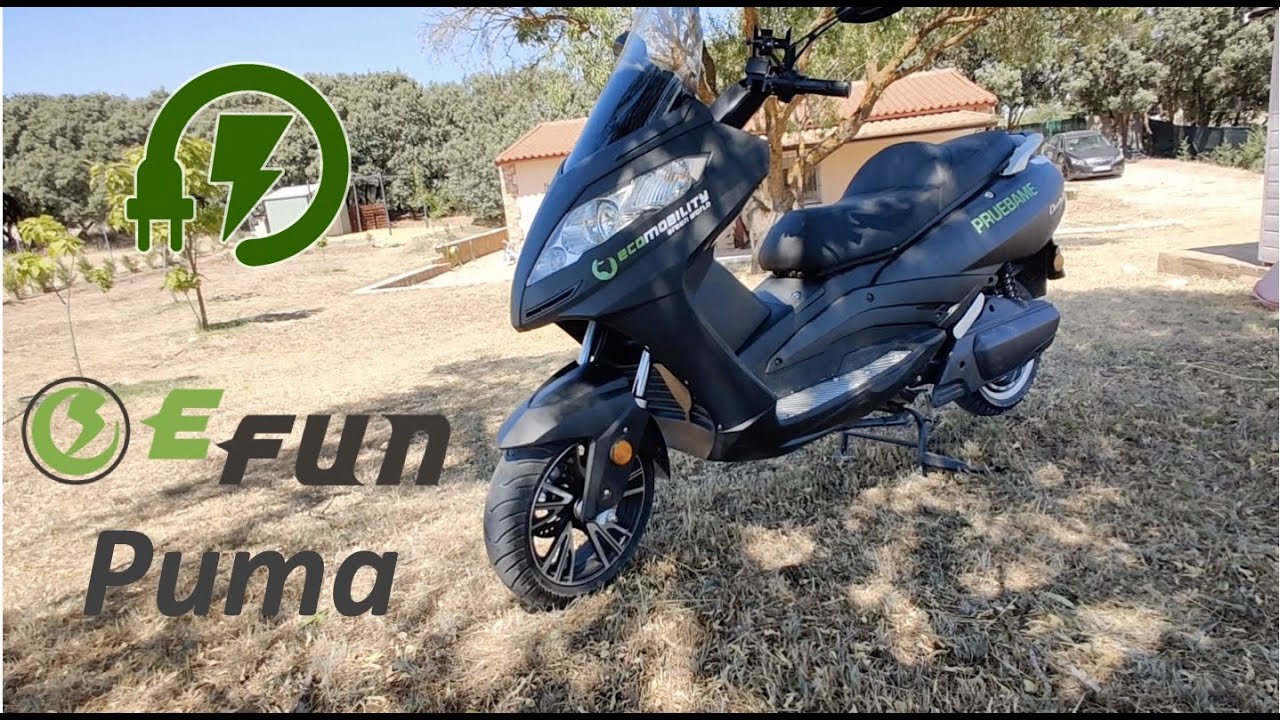 Efun Puma - del tirón por la A3 - La moto con mayor autonomía al precio! - YouTube