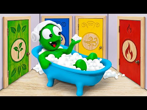 OMG! Pea Pea Tries the Crazy Elemental Bath Room — What Happens Next!